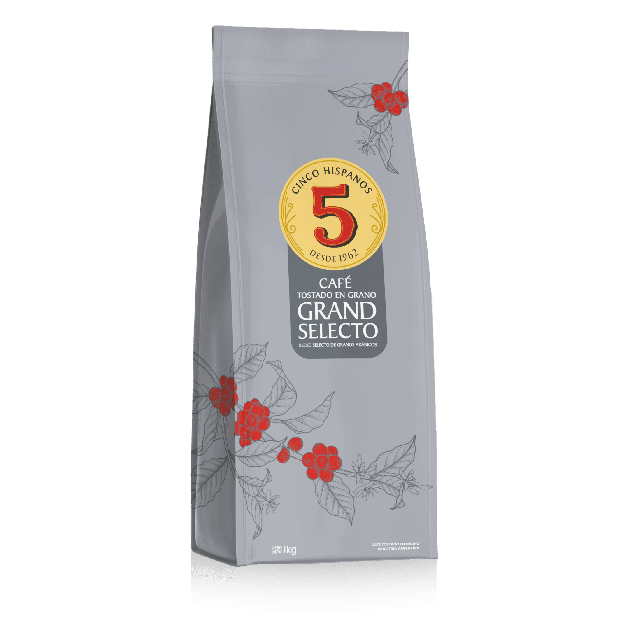 Café en grano Grand Selecto 5 Hispanos 1kg