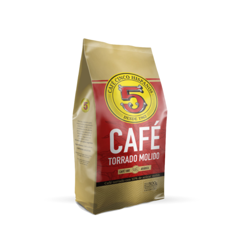 Café 5 Hispanos Torrado Molido 500 gr.